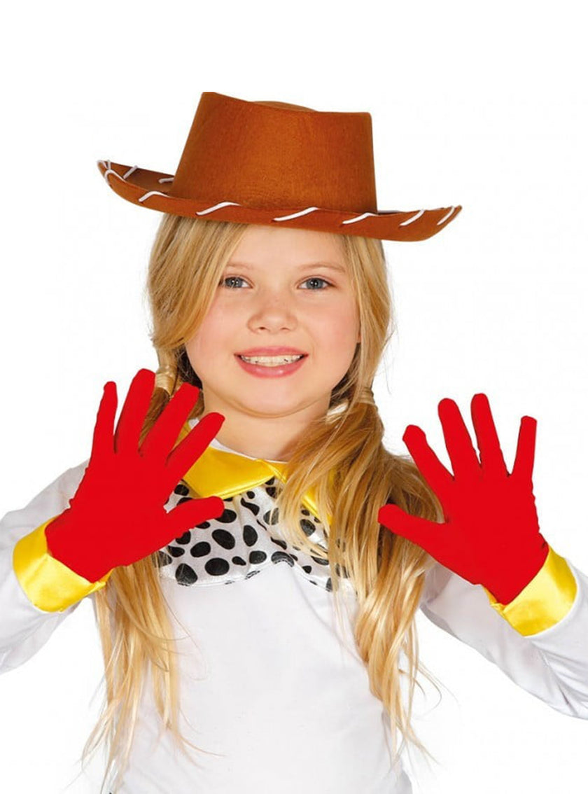 Gants rouges fille