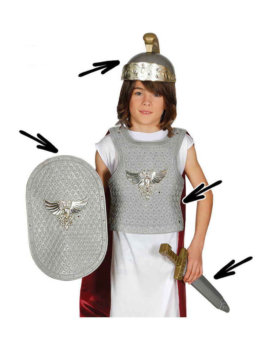 Set romain argenté enfant