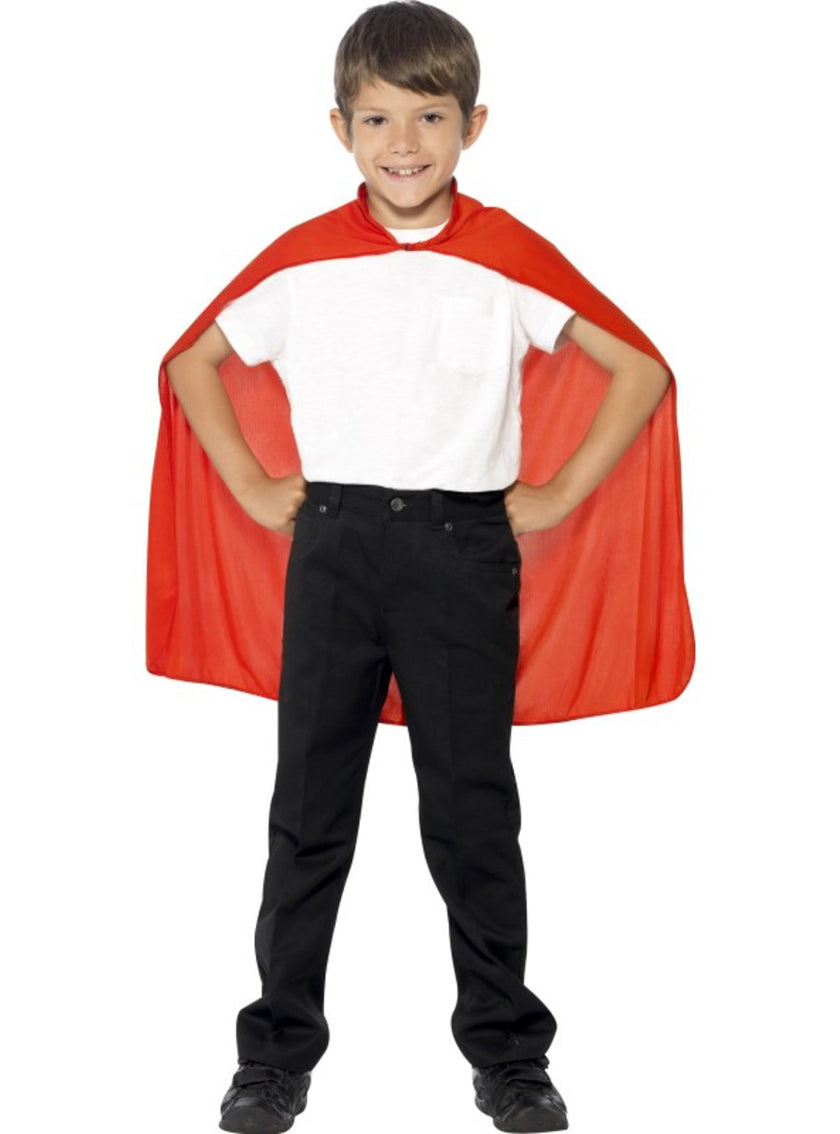 Cape couleur rouge enfant