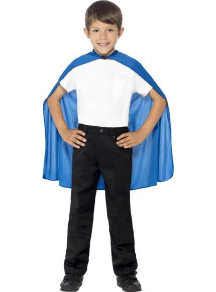 Cape couleur bleue enfant