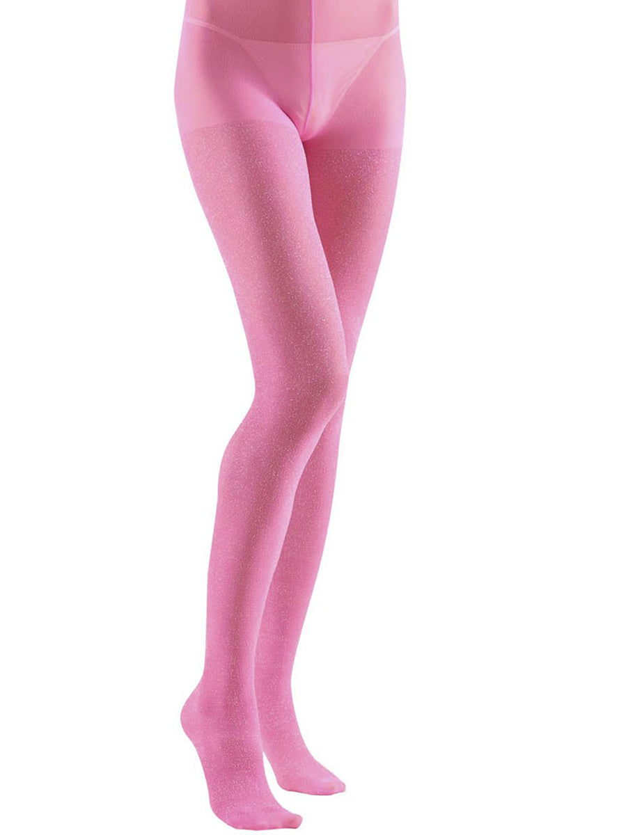 Collants rose avec brillants