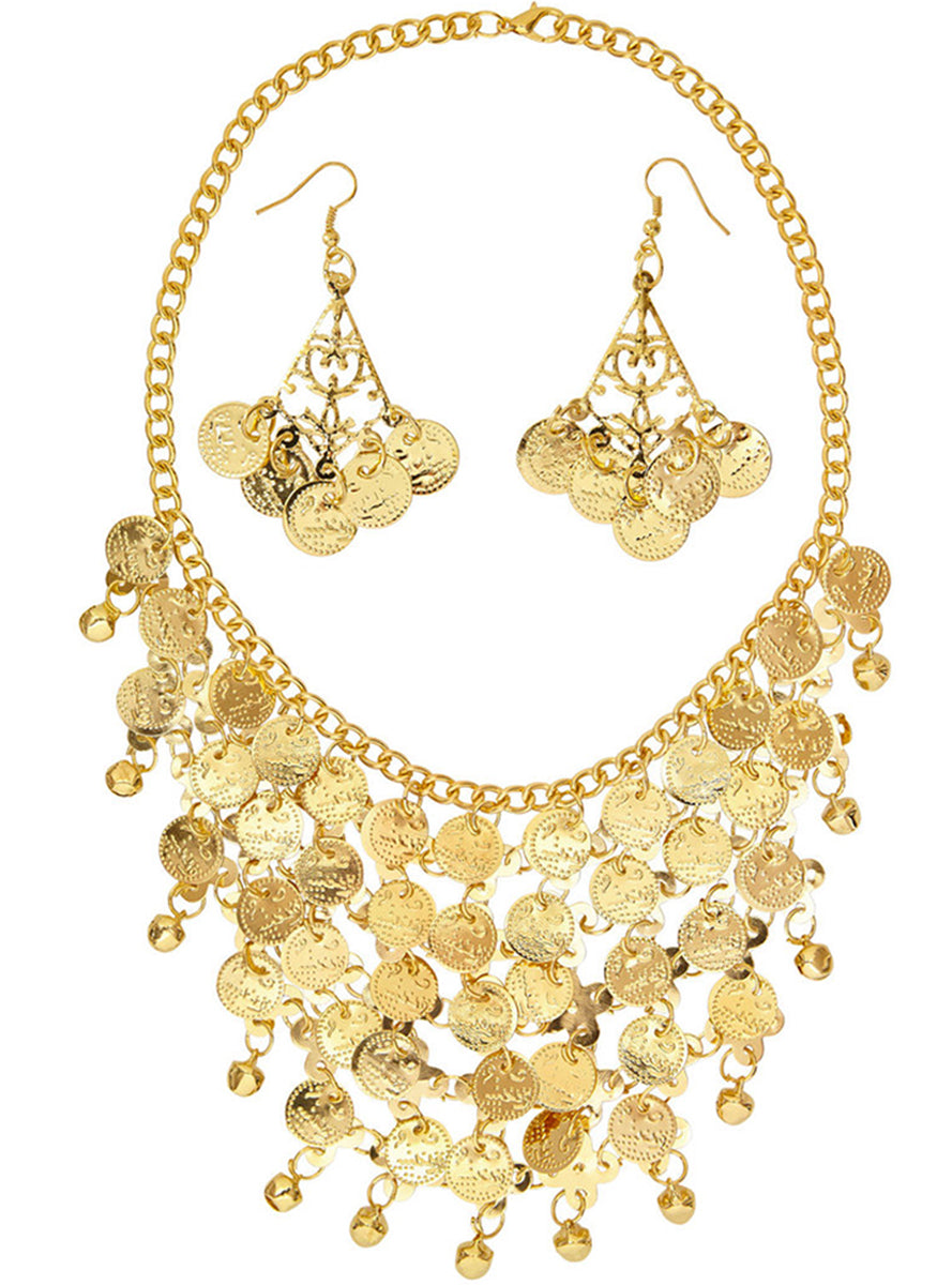 Boucles et collier gitane femme