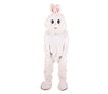 déguisement mascotte de lapin en peluche blanc adulte