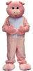 déguisement mascotte cochon rose adulte