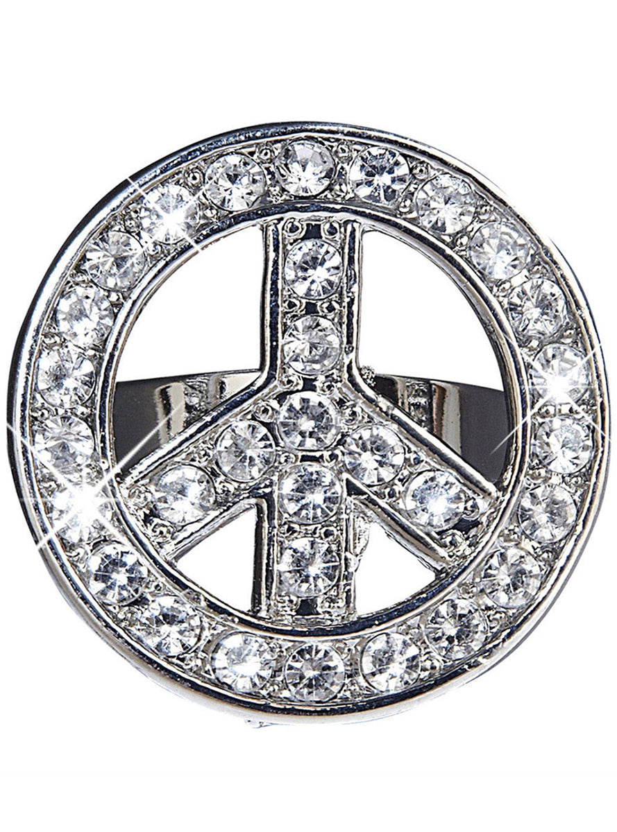 Bague paix brillantes adulte