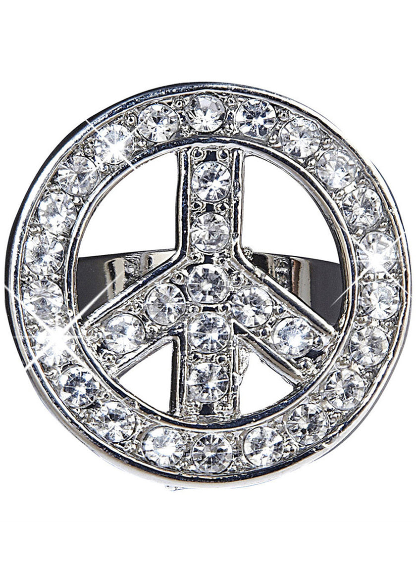 Bague paix brillantes adulte