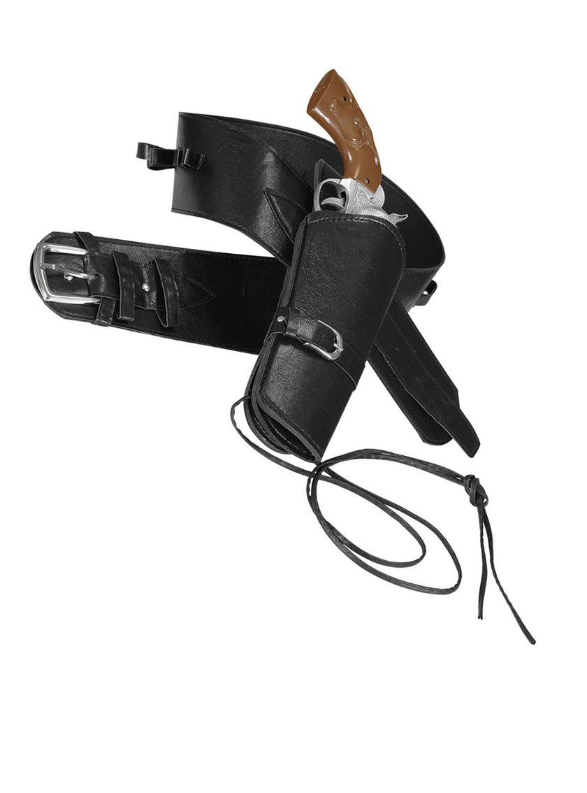 Ceinture avec étui pistolet noir homme