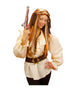 Chemise beige de pirate femme