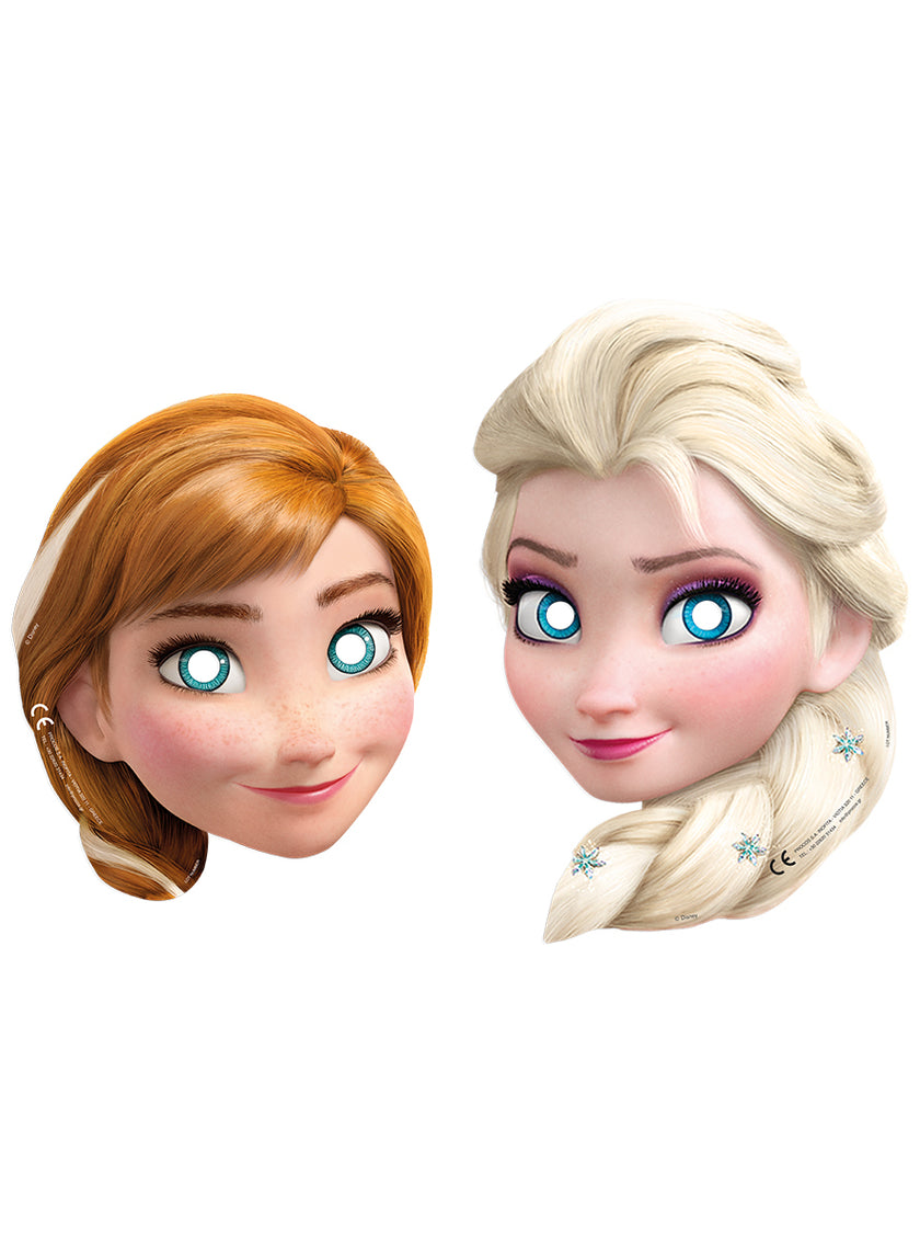 6 masques La Reine des Neiges II