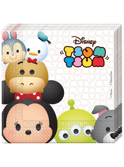 20 Serviettes en papier personnages Disney
