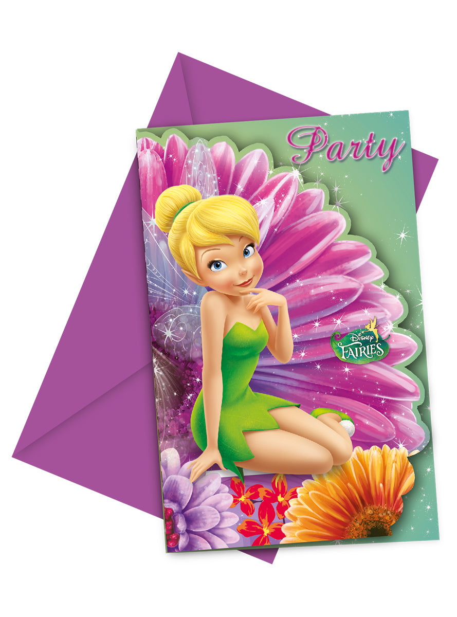 6 invitations Fairies Magic