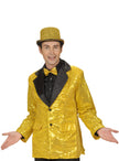 Veste dorée à paillettes homme