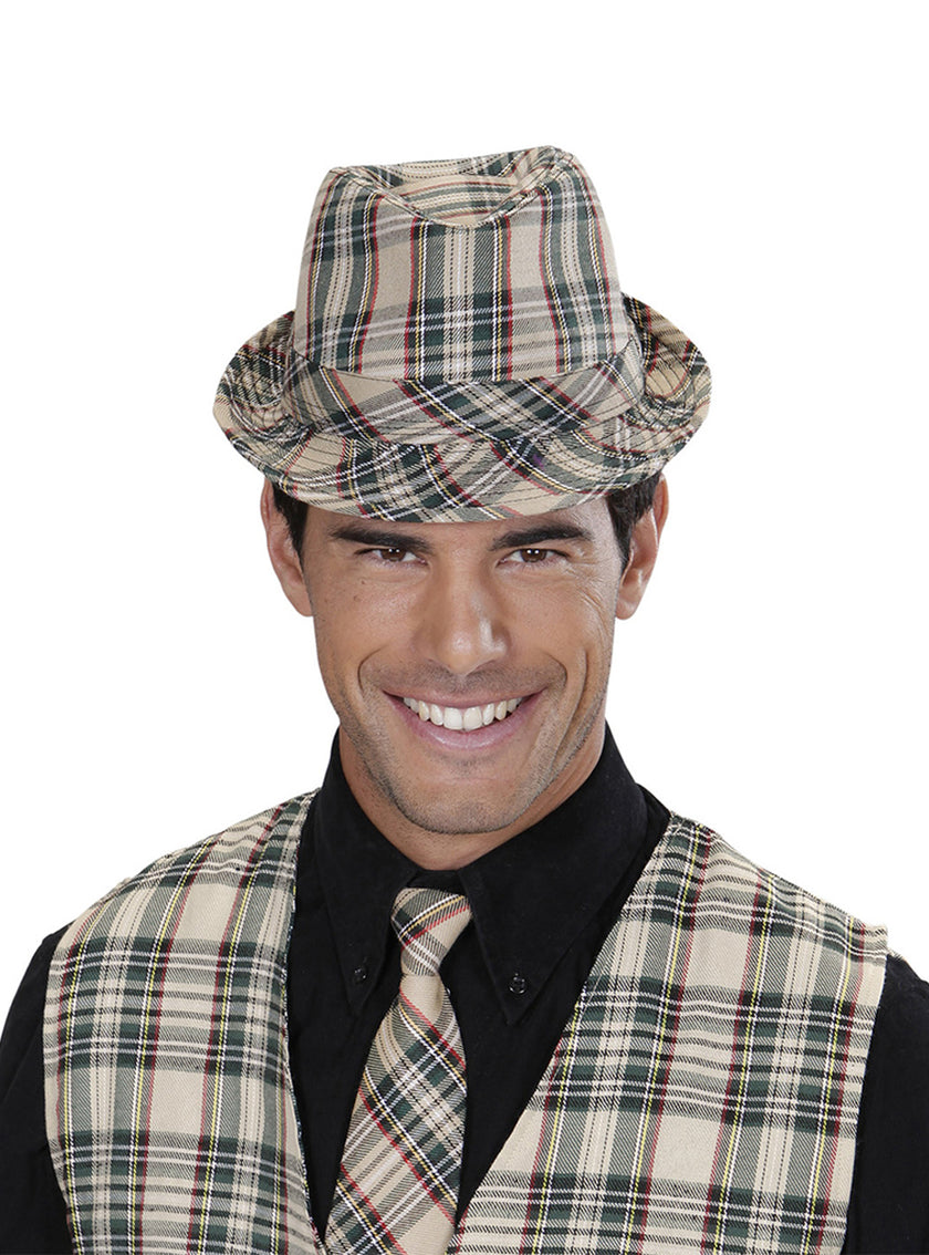 Chapeau à carreaux adulte