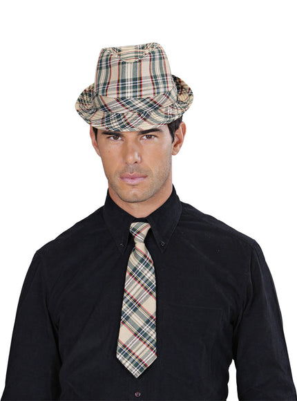 Cravate carreaux adulte