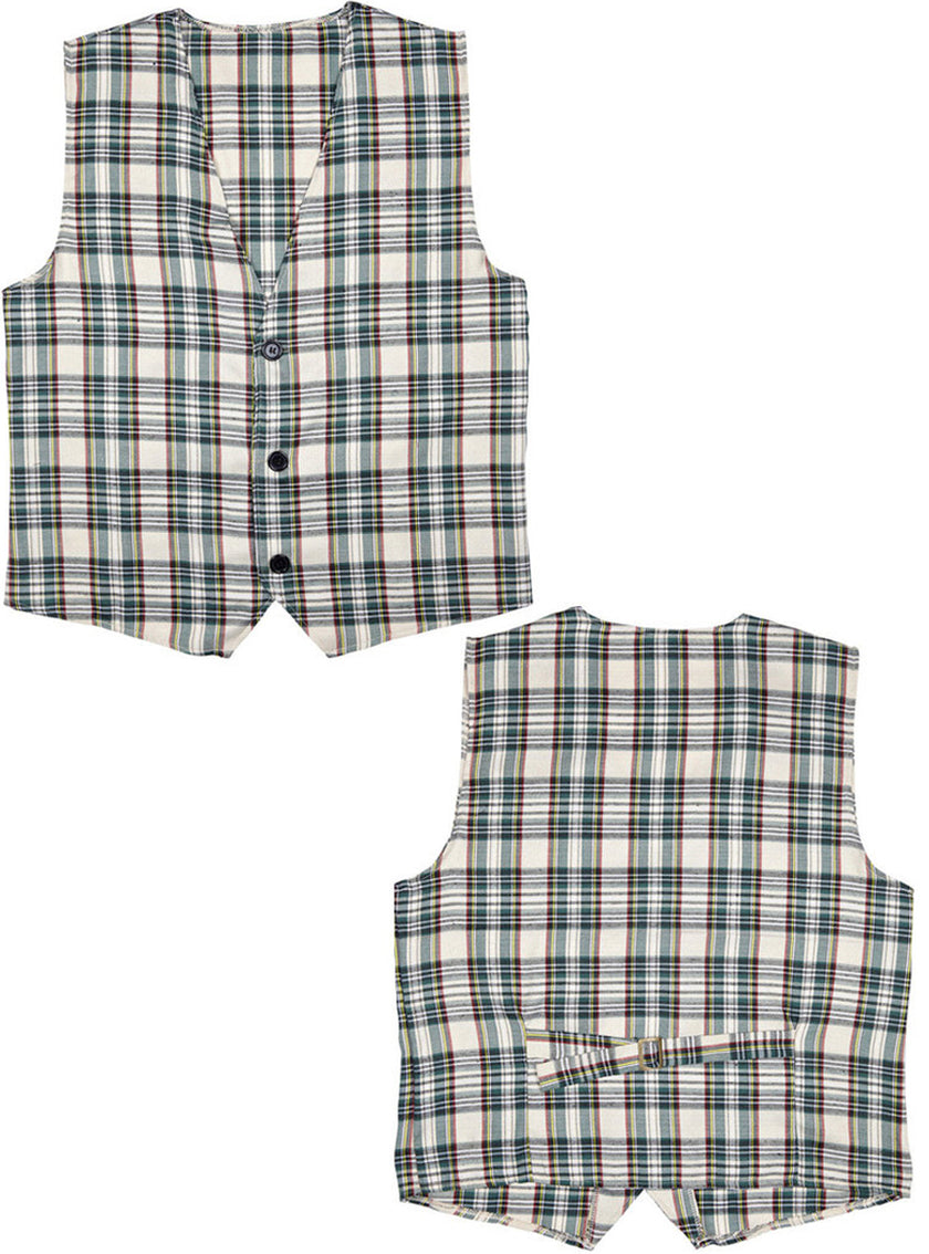 Gilet à carreaux adulte