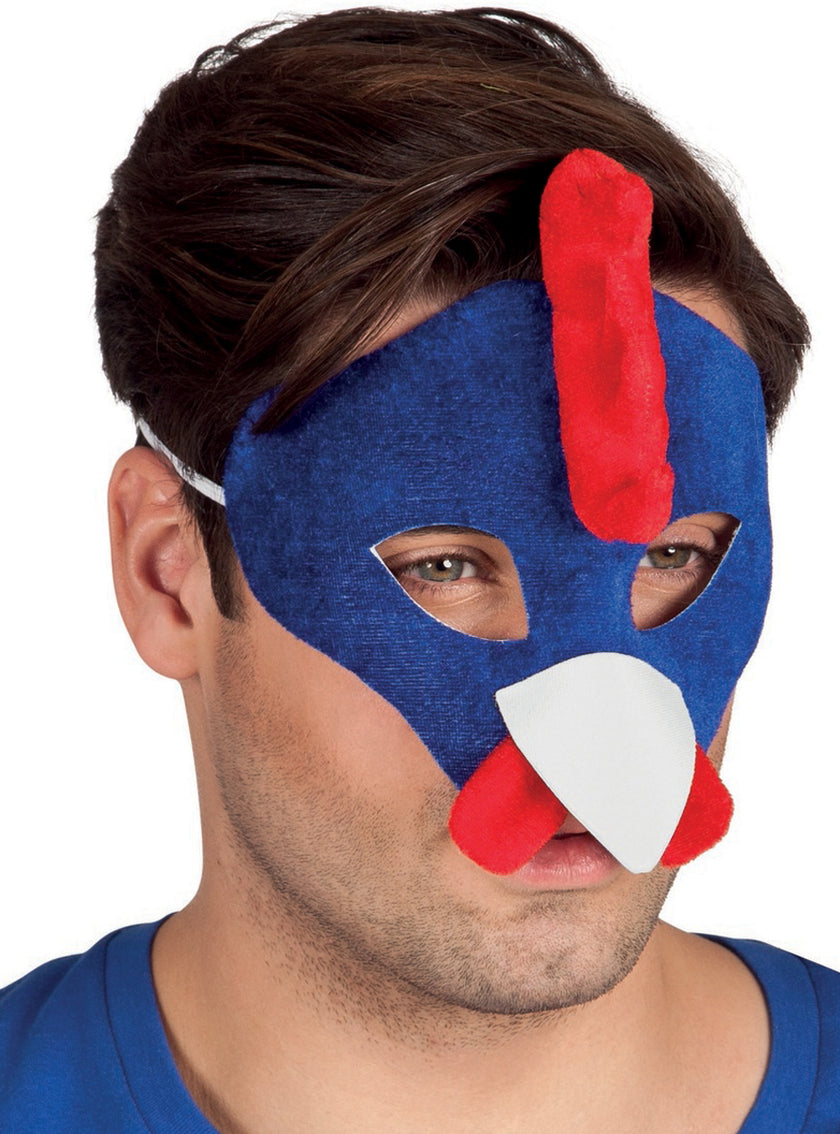 Masque coq bleu adulte
