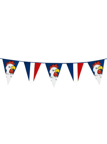 Guirlande de drapeaux du coq français