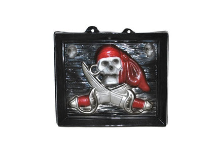 décoration murale tableau de pirate 33cm