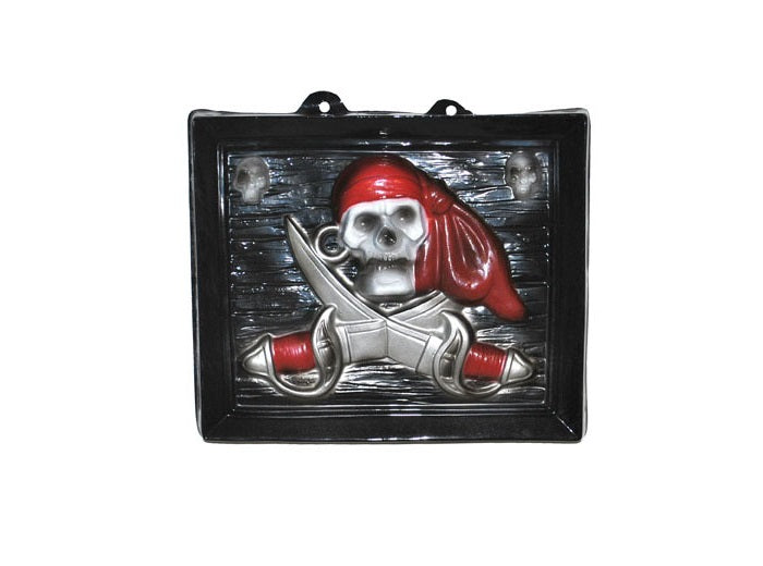 décoration murale tableau de pirate 33cm