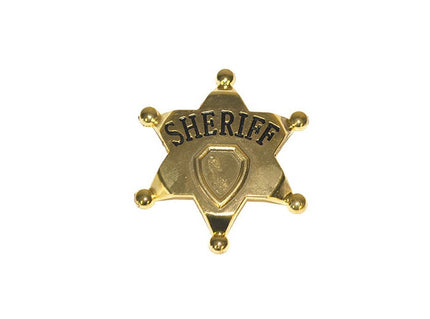 étoile de shériff métal or 7.5cm