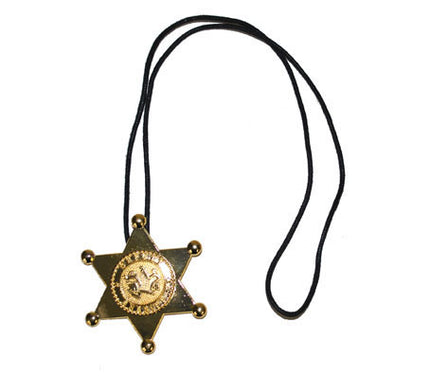 collier avec insigne de shérif