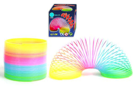 ressort spirale arc en ciel 6.5cm