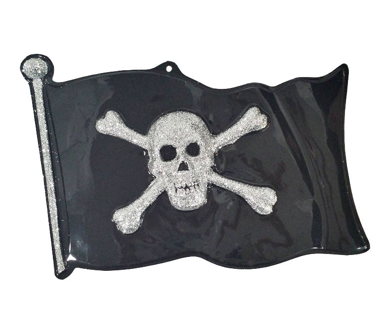 décoration murale drapeau pirate 44cm