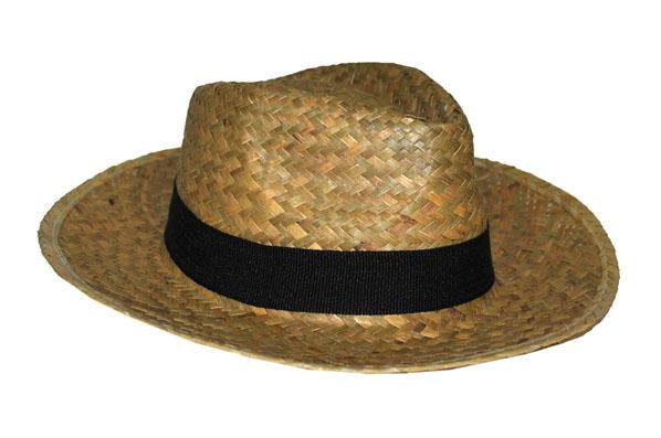 chapeau style panama en paille avec bandeau nature