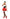déguisement de tyrolienne rouge taille l