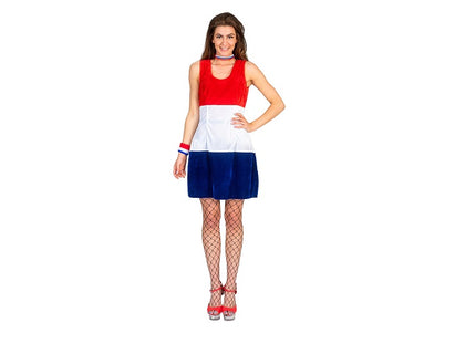 robe bleu blanc rouge france pour femme taille s/m