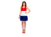 robe bleu blanc rouge france pour femme taille l