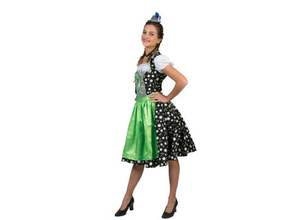 robe tyrolienne edelweis verte femme taille l