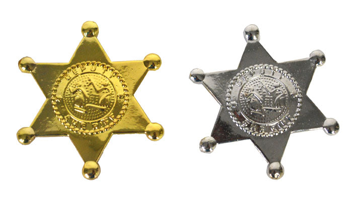 étoile de shériff métal or 7cm