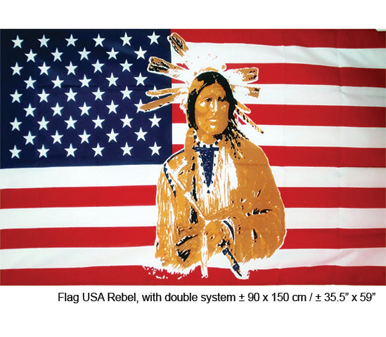drapeau usa états unis rebel 90x150 cm
