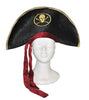 chapeau pirate noir & ruban rouge