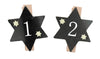 24 PINCES A LINGE DE L'AVENT ETOILES NOIRES