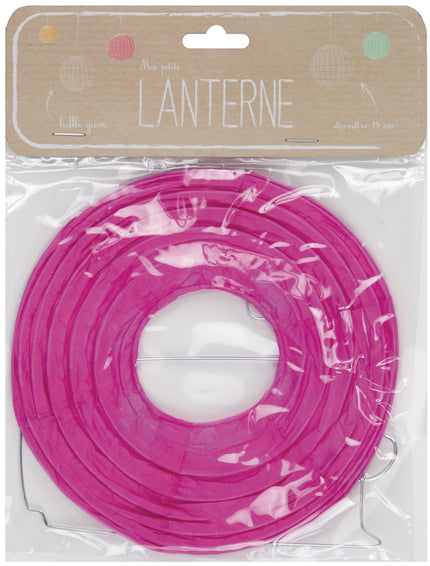 LANTERNE JAPONAISE 15CM BUBBLE GUM