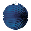 LAMPION ROND BLEU MARINE 20 CM