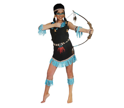 robe d''indienne bleu taille l