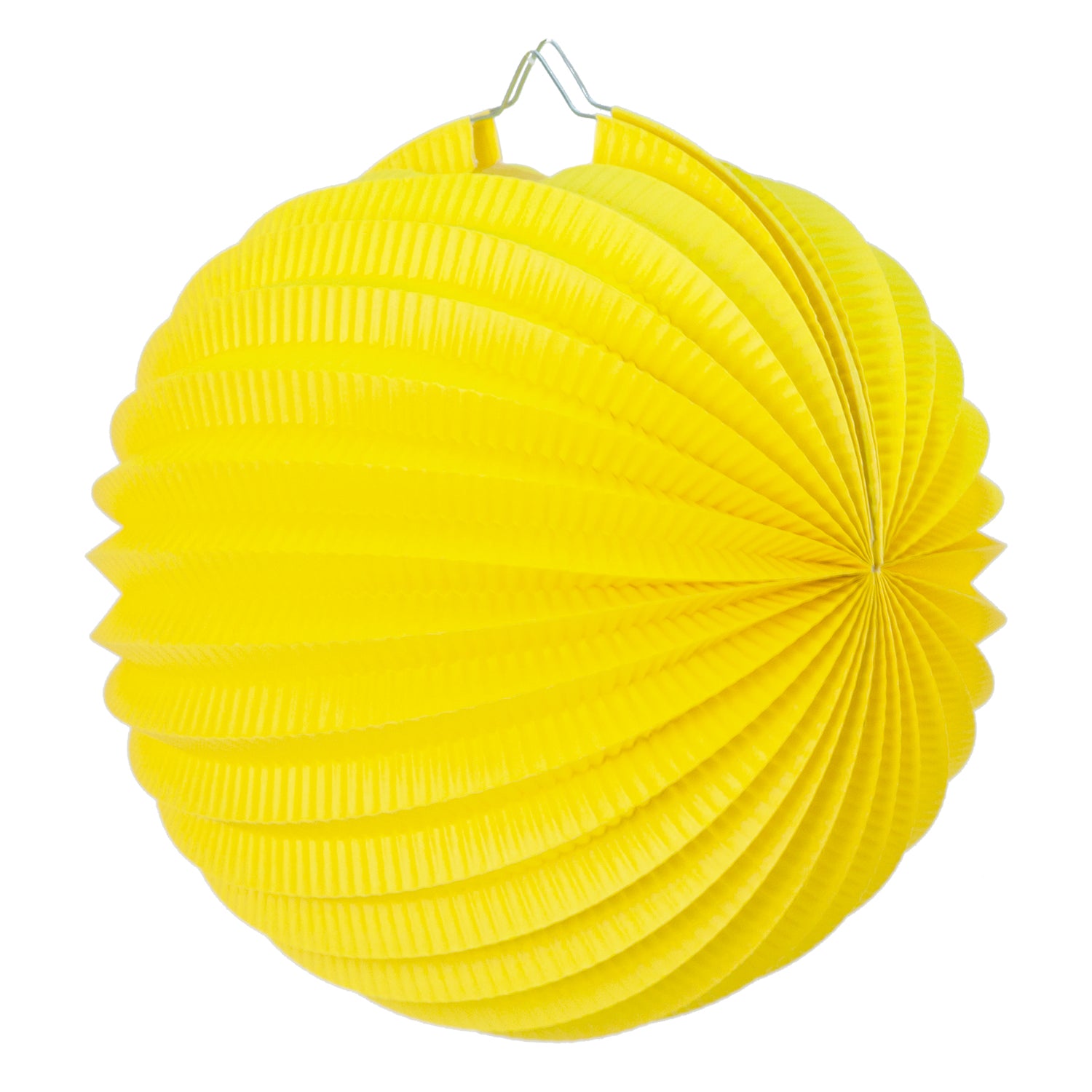 LAMPION ROND JAUNE 30 CM