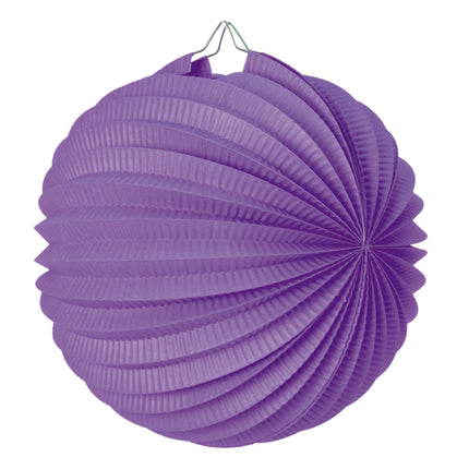 LAMPION ROND LAVANDE 30 CM