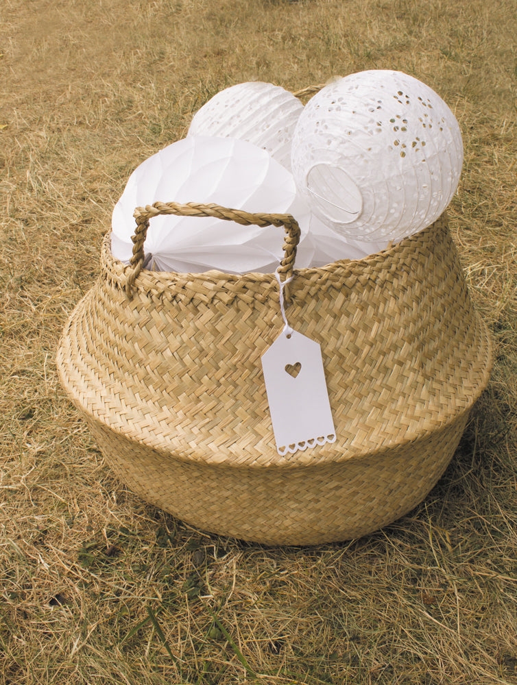 LANTERNE JAPONAISE 15CM DENTELLE VINTAGE