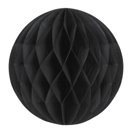 BOULE ALVEOLEE 12CM NOIRE