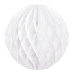 BOULE ALVÉOLÉE 30CM BLANCHE