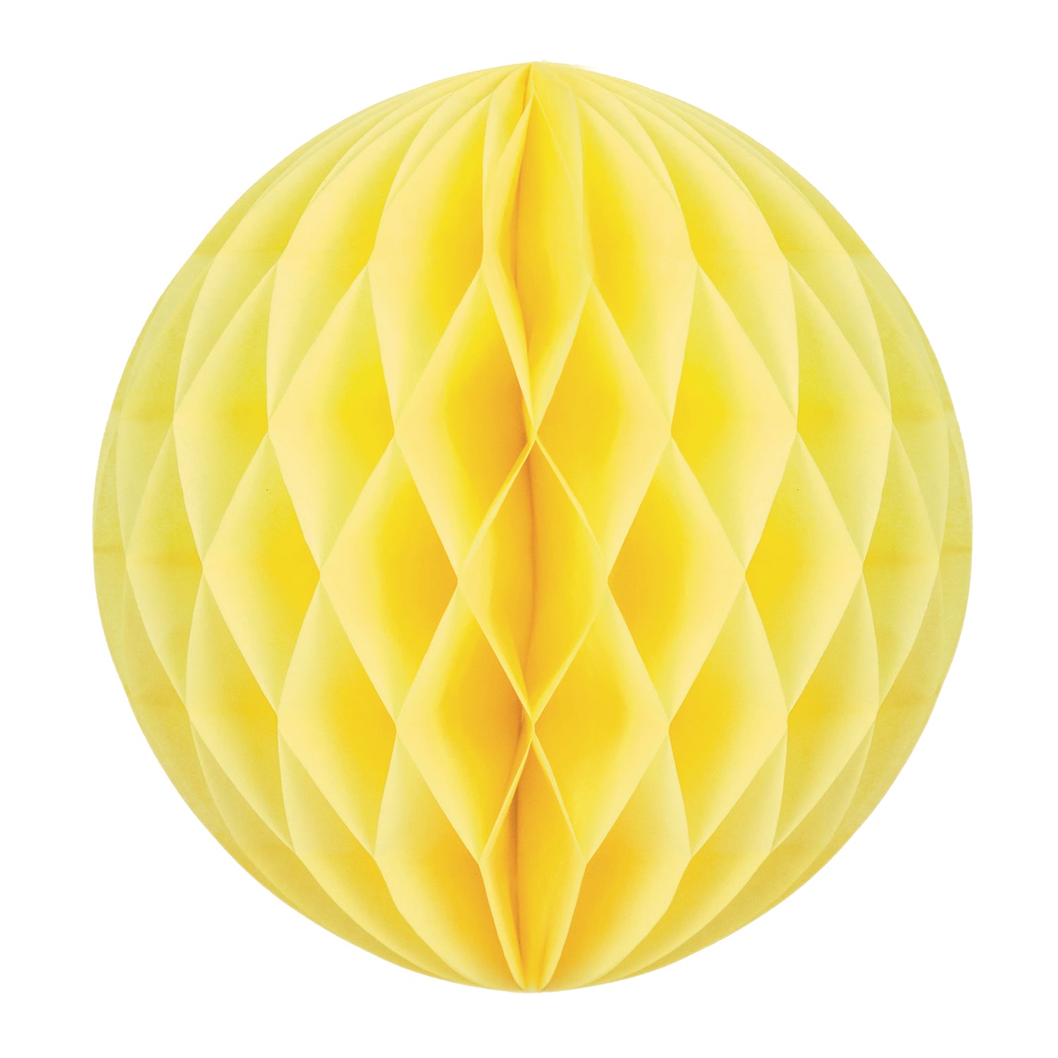 BOULE ALVÉOLÉE 30CM JAUNE