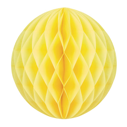 BOULE ALVÉOLÉE 20CM JAUNE