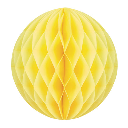 BOULE ALVÉOLÉE 30CM JAUNE