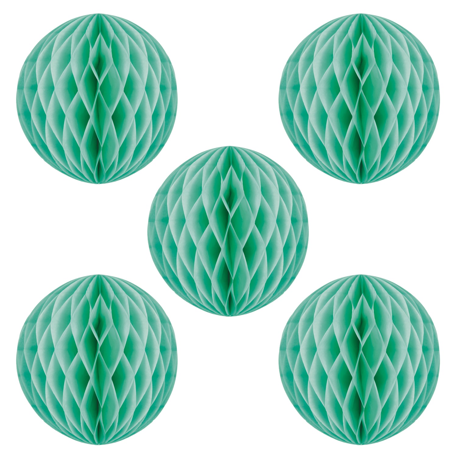 5 BOULES ALVÉOLÉES 5CM CELADON