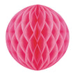 BOULE ALVÉOLÉE 30CM NEON ROSE