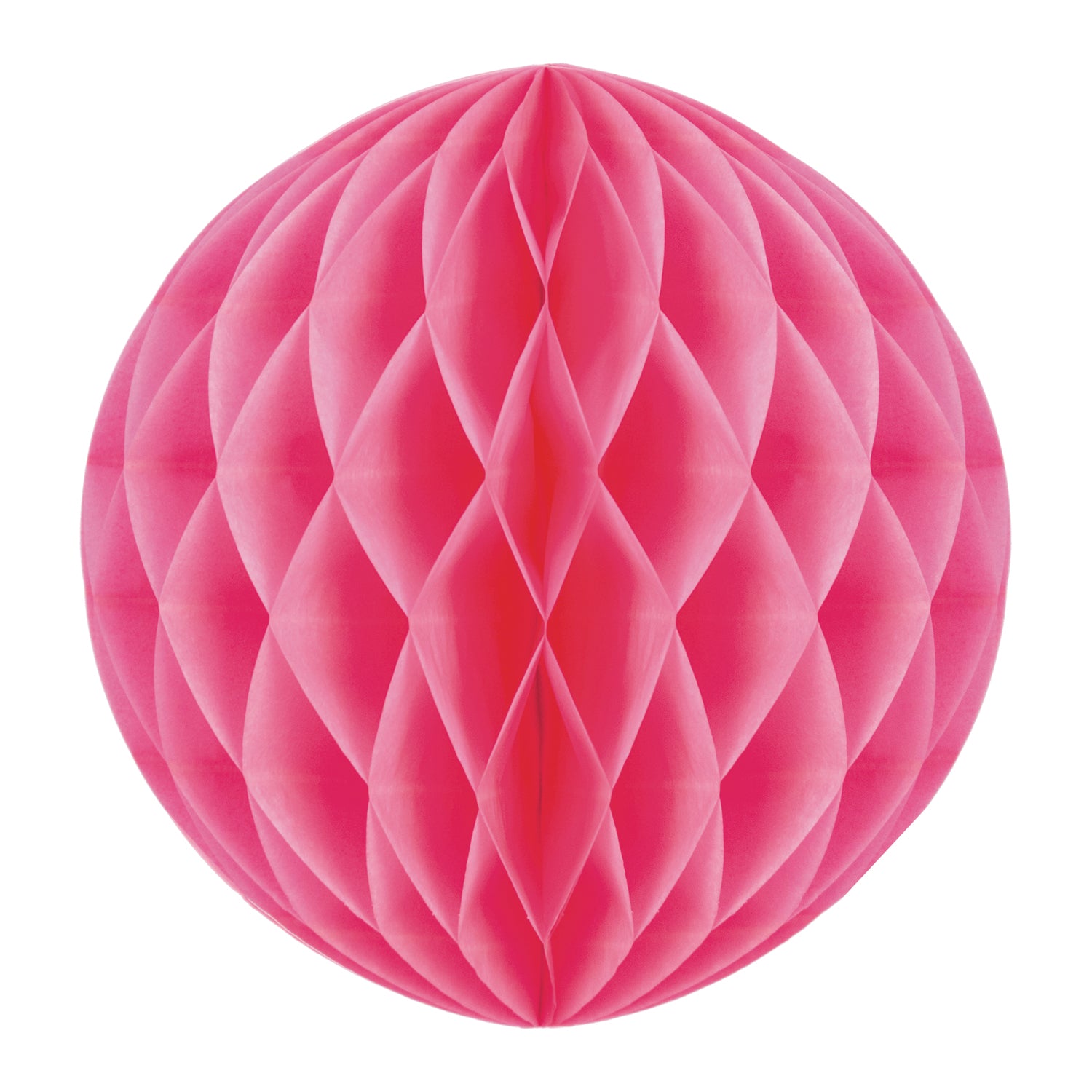 BOULE ALVÉOLÉE 30CM NEON ROSE